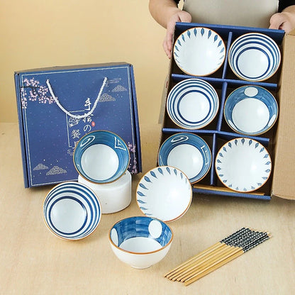 Japanese Style 6-Piece Ceramic Bowl Set - My Store