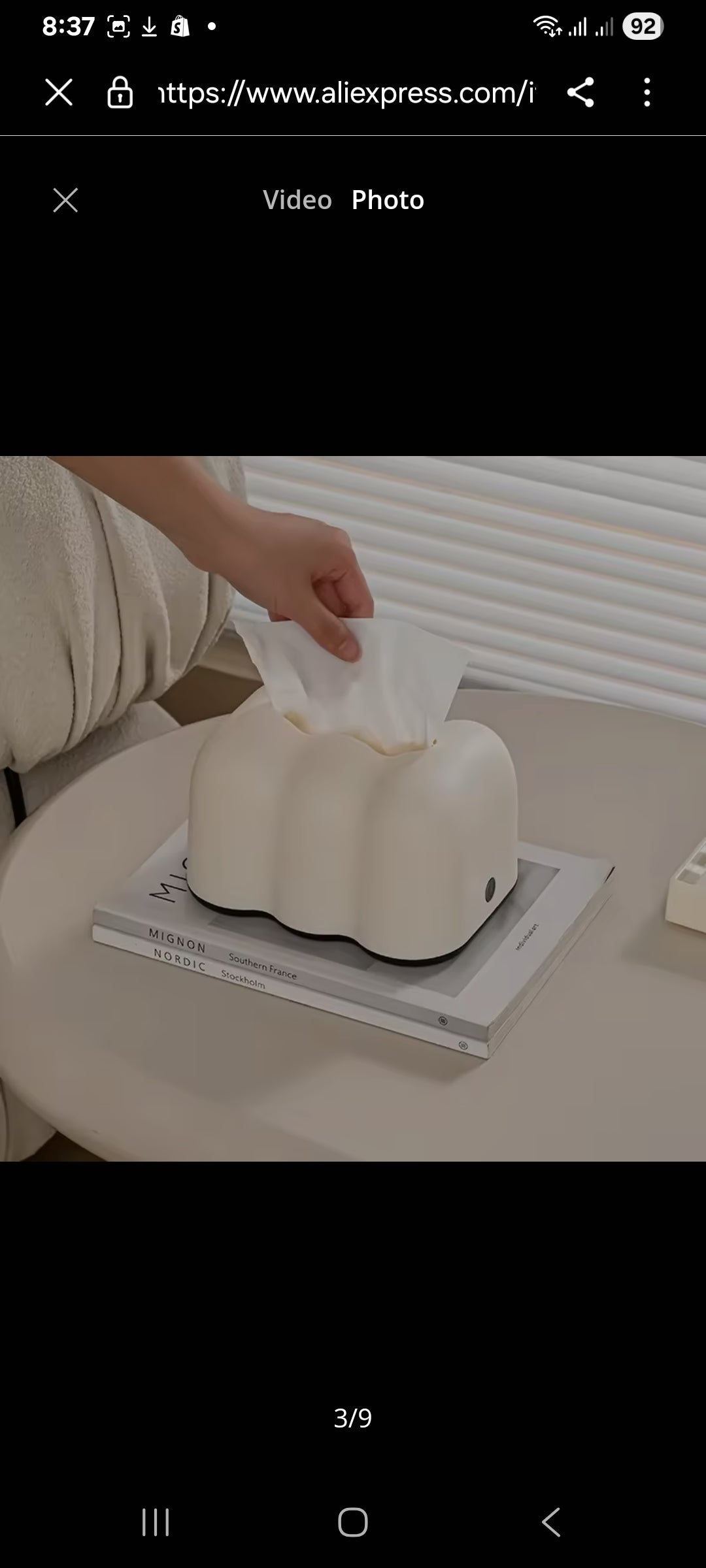 Cream Wind Cloud Tissue Box
Wall-Mounted & Desktop | Decorative Tissue Holder