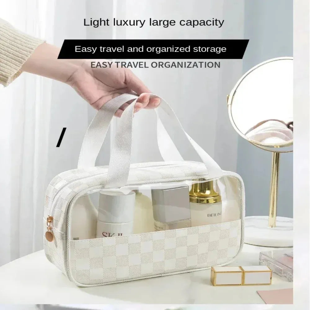 Transparent Cosmetic Travel Organizer Bag Set (3-Piece) - My Store