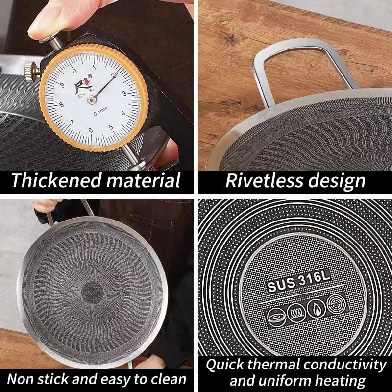HoneyComb Non-Stick Korean Tawa for Gas Stove & Induction(32cm / 34cm) - My Store