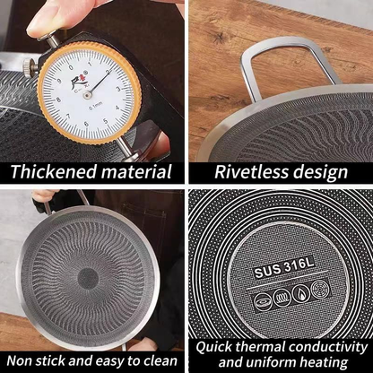 HoneyComb Non-Stick Korean Tawa for Gas Stove & Induction(32cm / 34cm) - My Store