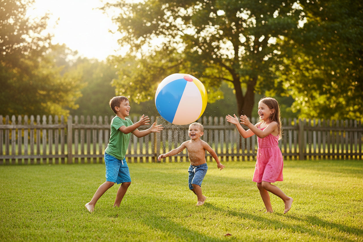 Intex Classic Glossy Panel Inflatable Beach Ball