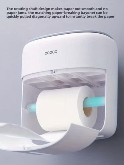 Ecoco Double-Layer Wall-Mounted Tissue & Storage Box - My Store