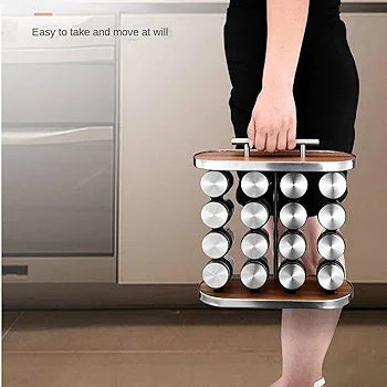 Premium Vertical Spice Rack Organizer (12-Jar / 16-Jar Set) - My Store