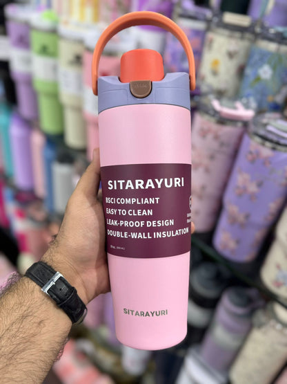 SITARAYURI 900ML Insulated Water Bottle with New Handle