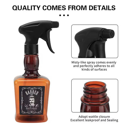 Retro Barber-Style Premium Continuous Spray Bottle (650ml)