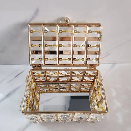 Light Luxury Metal Crystal Jewellery Storage organizer - My Store