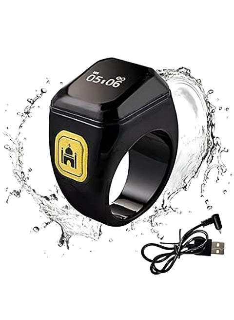 Smart Tasbeeh Ring (20mm) – Digital Zikr Counter with Prayer Reminders - My Store