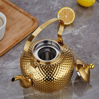 Luxury Golden Dot Stainless Steel Tea Kettle - My Store