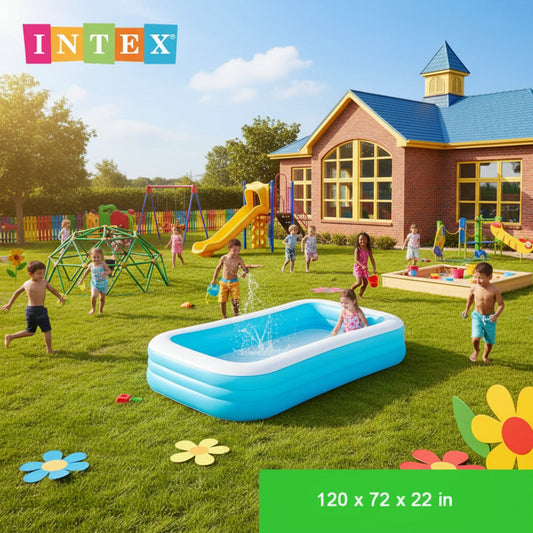 Intex Swim Center Rectangular Family Inflatable Pool (120" x 72" x 22")