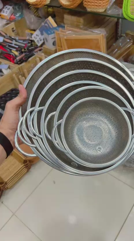 Premium Stainless Steel Colander & Strainer Set (6-Piece)