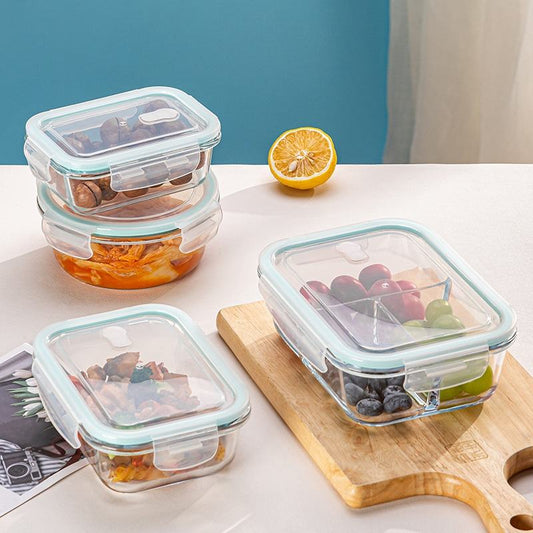 FreshLock™ Borosilicate Glass Food Storage Container Set – 3 Pieces