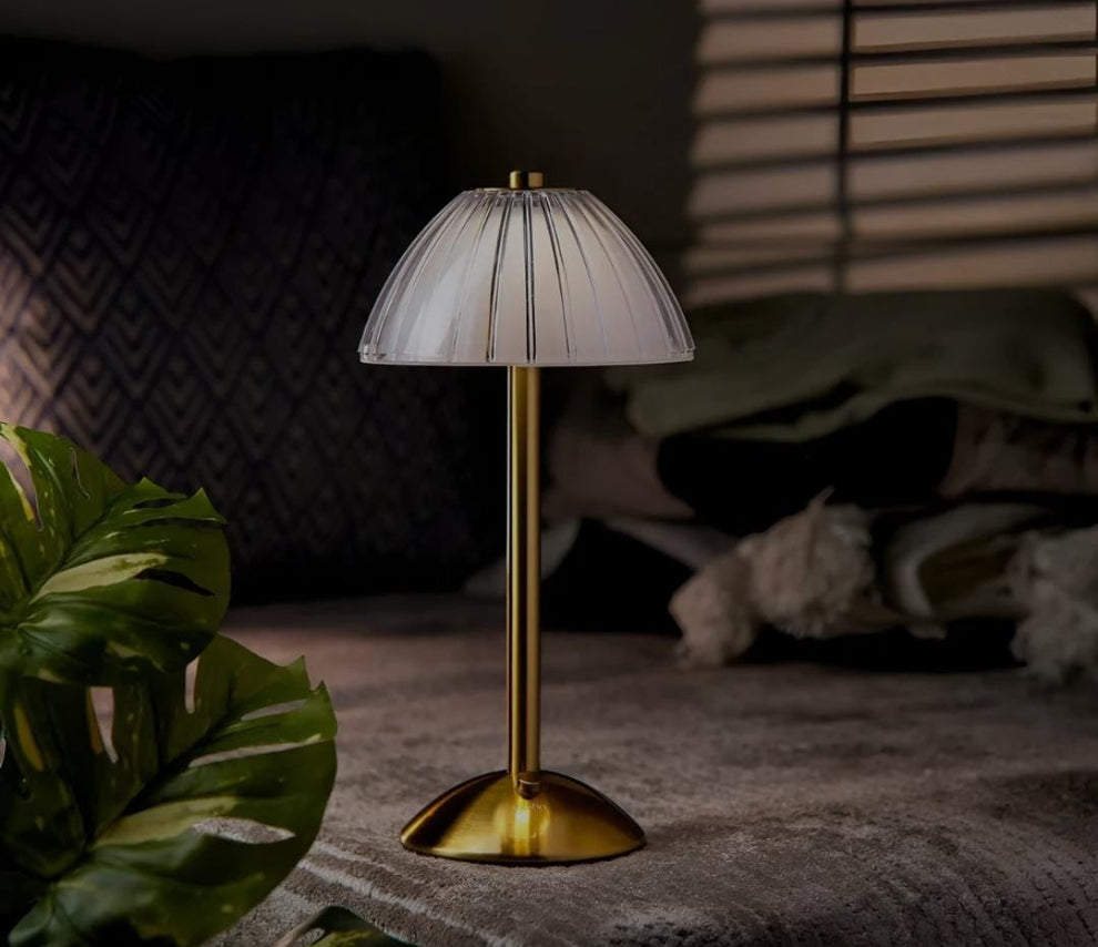 Modern Rechargeable Mushroom Table Lamp – 3 Color Dimmable Cordless LED Lamp
