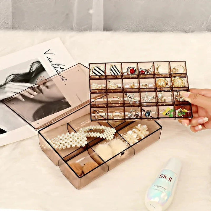 2-Layer Acrylic Jewelry Storage Box - My Store