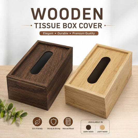 Wooden Tissue Box Cover - My Store