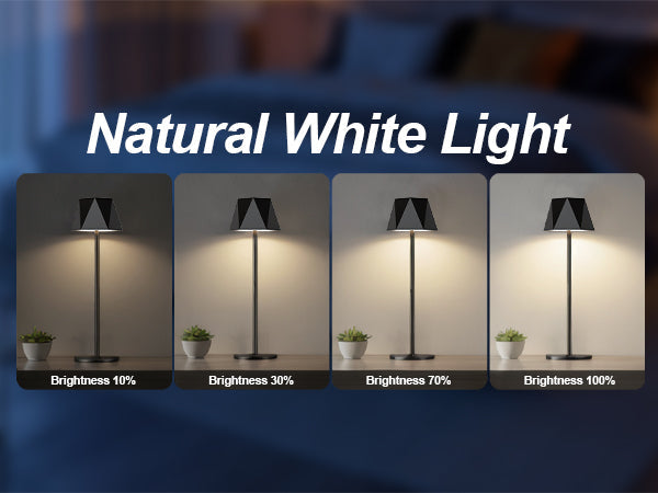 Modern Cordless LED Table Lamp (Hexagonal Design)