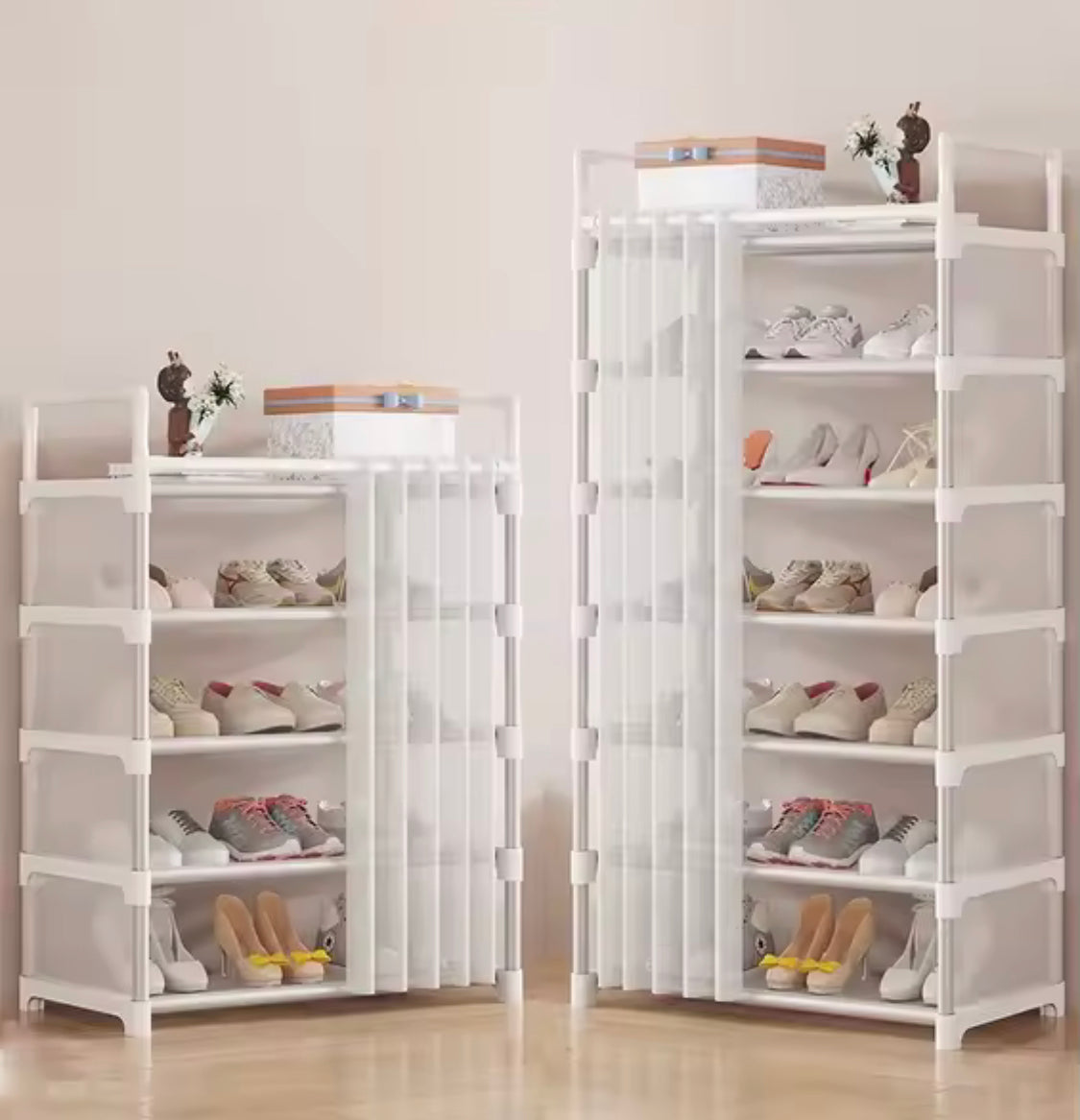 New Dustproof Shoe Rack with Curtain - My Store