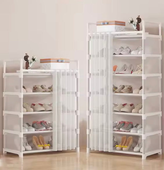 New Dustproof Shoe Rack with Curtain - My Store