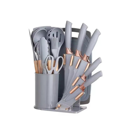 20-Piece Kitchen Utensils & Knife Set with Stand