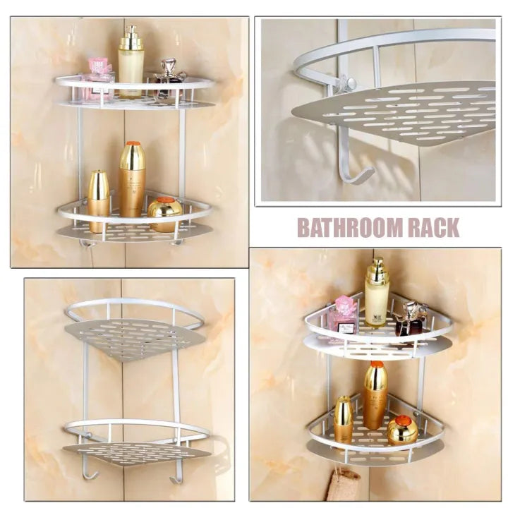 Aluminum Wall Corner Shelf – Kitchen & Bathroom - My Store