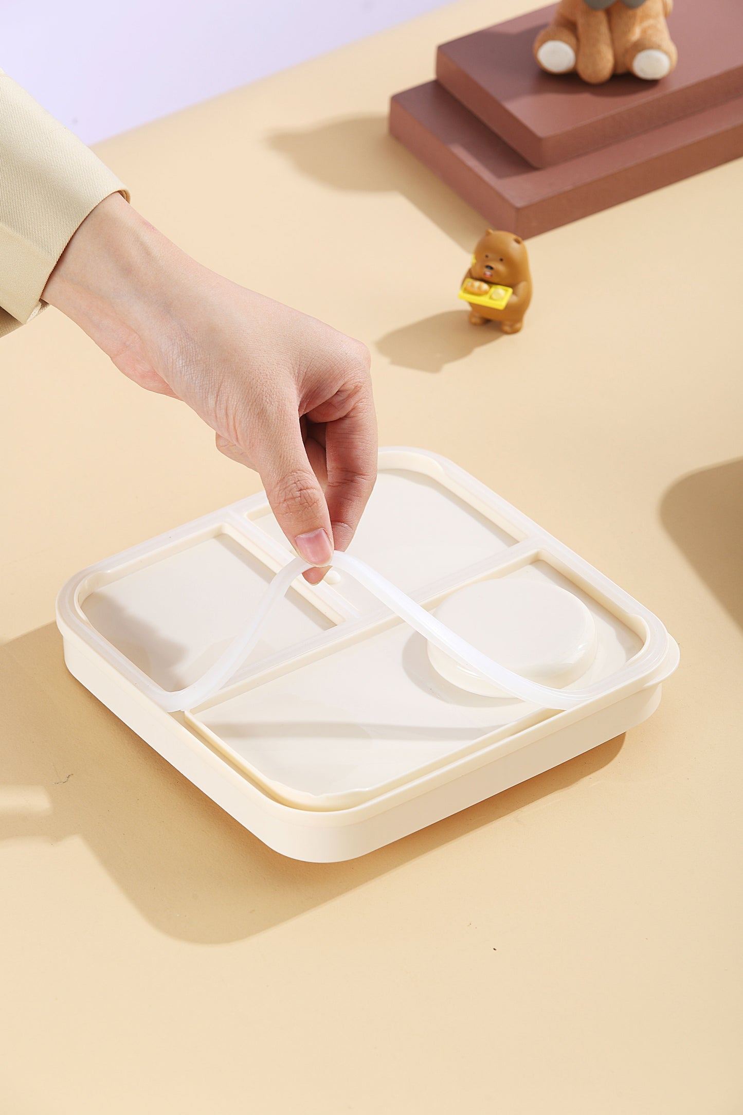 Super Chicken 3-Compartment Stainless Steel Lunch Box - My Store