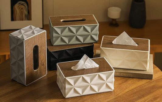 Modern Geometric Tissue Box