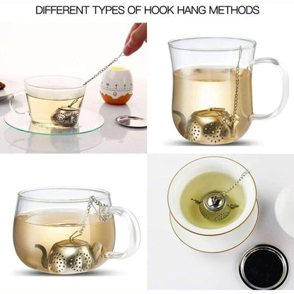 Mini Teapot Stainless Steel Tea Infuser Strainer
