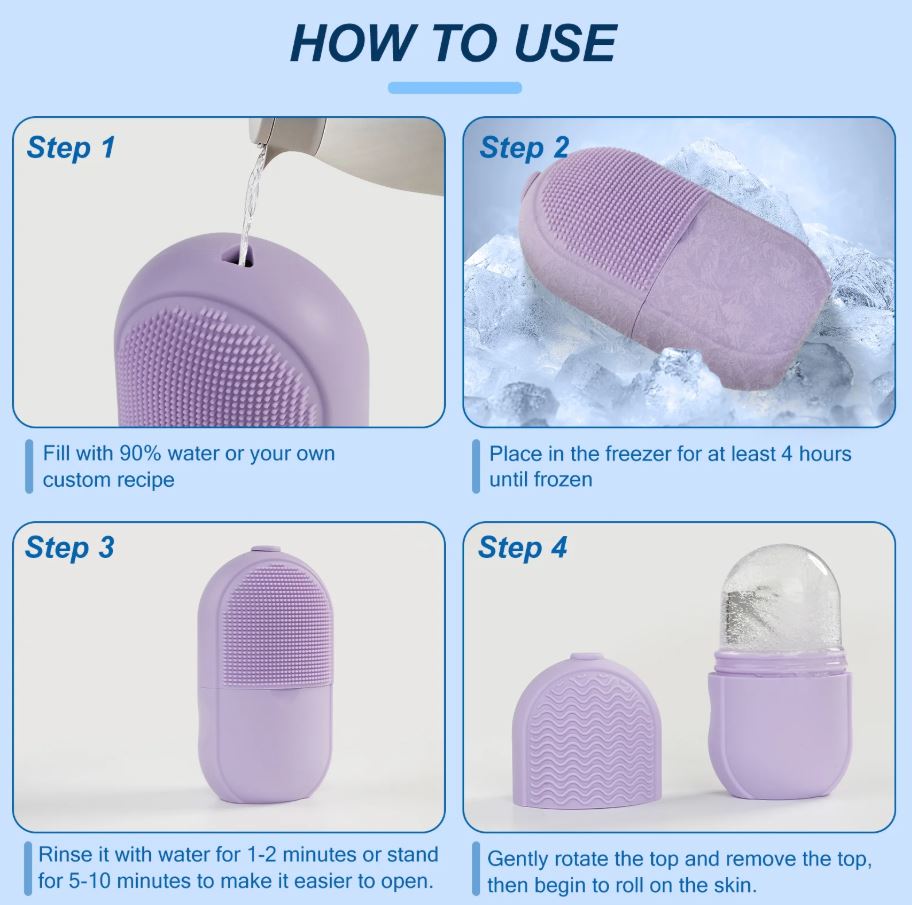 Facial Beauty - Silicon Ice Cube Face Roller - My Store