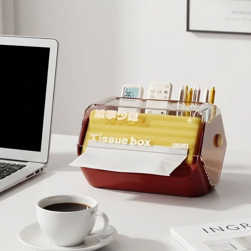 Multifunctional Tissue Box & Remote Control Storage Box - My Store