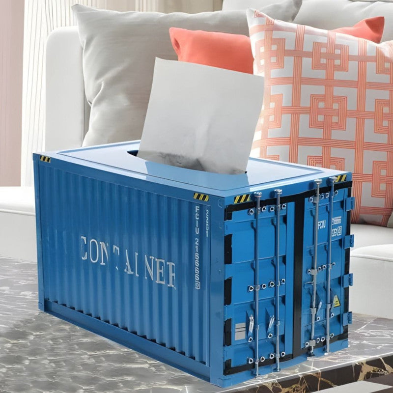 Cargo Container Design Tissue Box Organizer - My Store