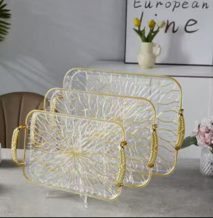 Golden Branch Food Service Tray Set (3-Piece) - My Store