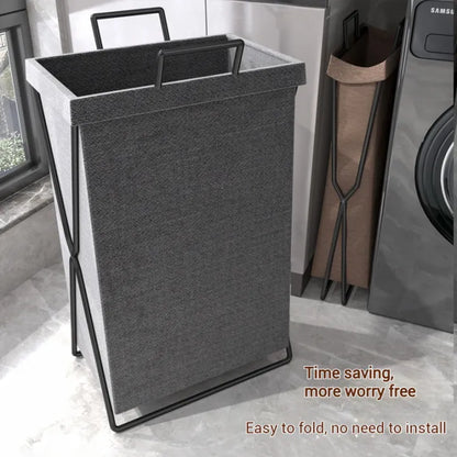 X-Frame Folding Laundry Basket & Organizer