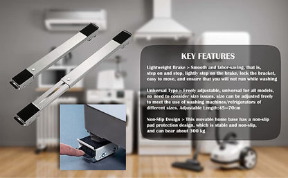 Heavy Duty Adjustable Appliance Rollers (Set of 2) - My Store