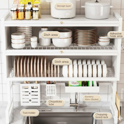 Premium Over-the-Sink Dish Drying Rack & Cabinet. - My Store