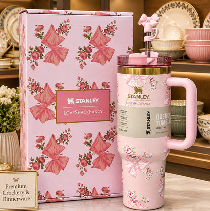 Stanley x LoveShackFancy Quencher H2.0 FlowState™ Tumbler – 40 oz