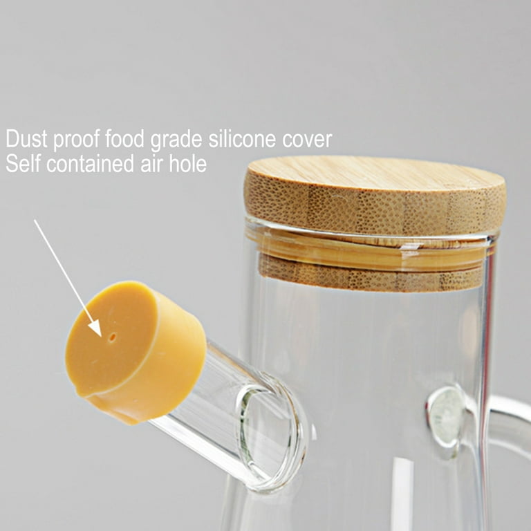 1pc Glass Oil Dispenser with Measurement Markings – 1000ml - My Store