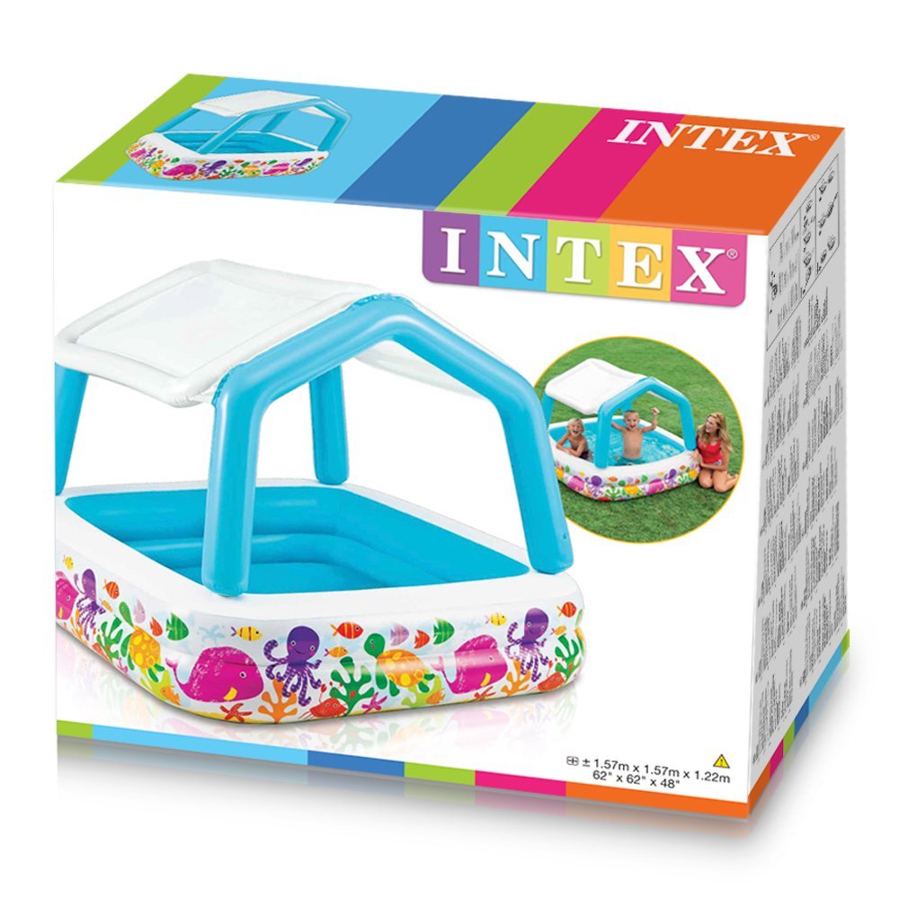 INTEX 57470 Sun Shade Inflatable Kiddie Pool