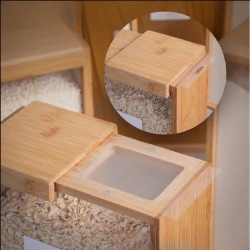 Premium Bamboo & Acrylic Airtight Storage Containers