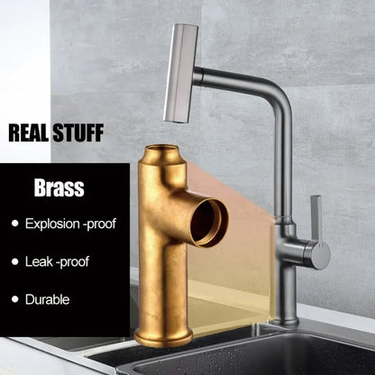 4-in-1 Waterfall Kitchen Faucet Extender – 360° Rotating Multi-Spray Tap Attachment