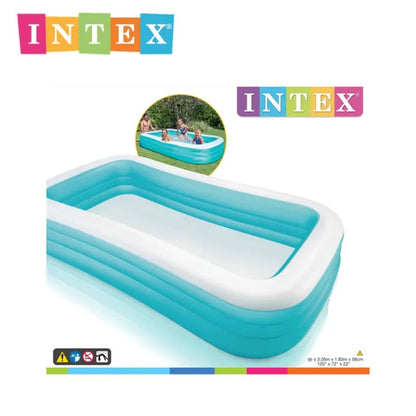 Intex Swim Center Rectangular Family Inflatable Pool (120" x 72" x 22")