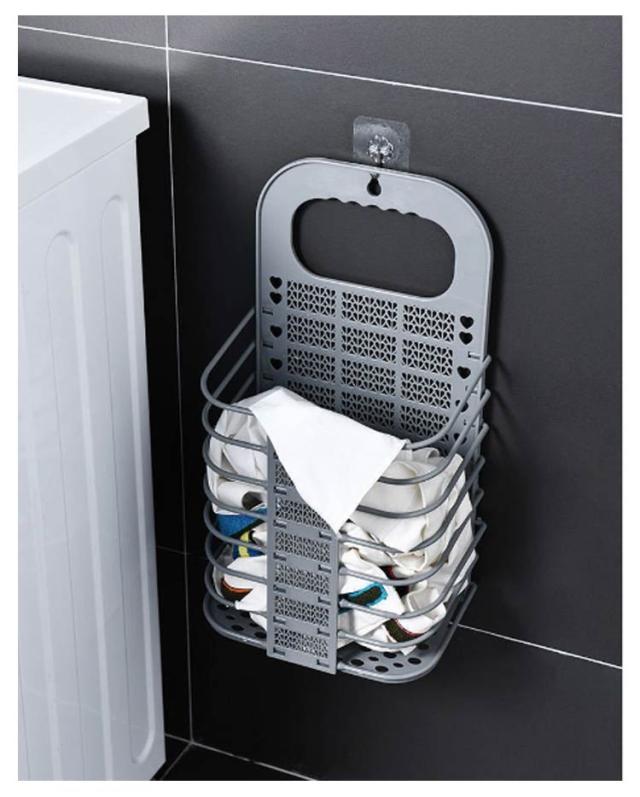 Foldable Wall-Mounted Laundry Basket