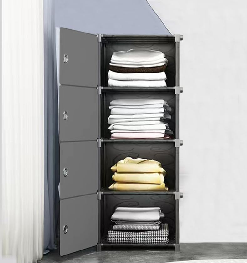 5-Tier Plastic Wardrobe Storage Organizer - My Store
