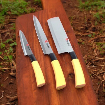 3 Pcs Ying Guns Japanese Knife Set – Premium Stainless Steel - My Store