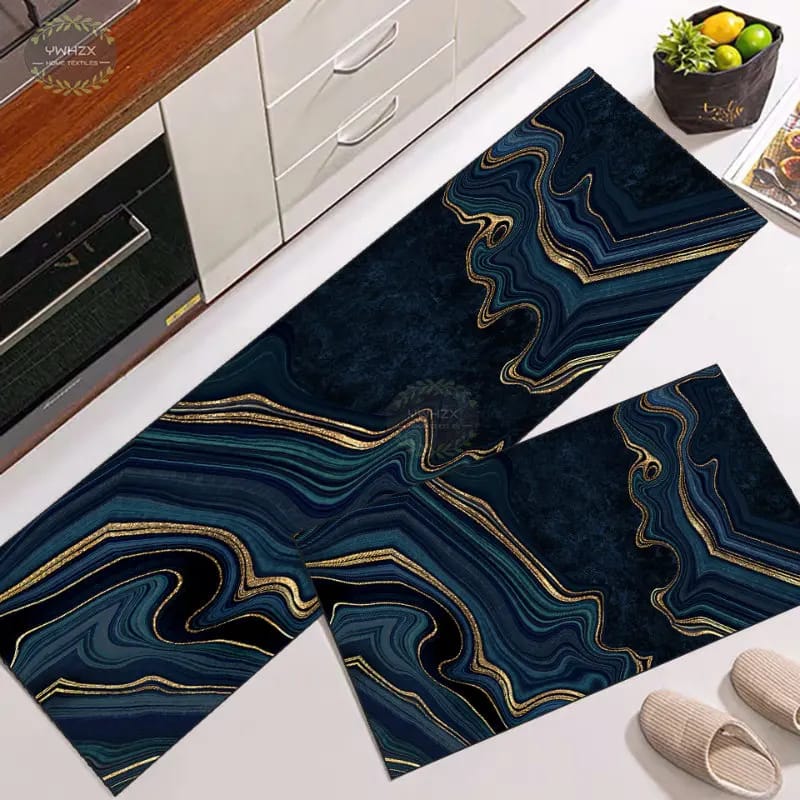 2-Piece Large Runner & Mat Set – Elegant Napa Leather Finish with Anti-Slip Base - My Store