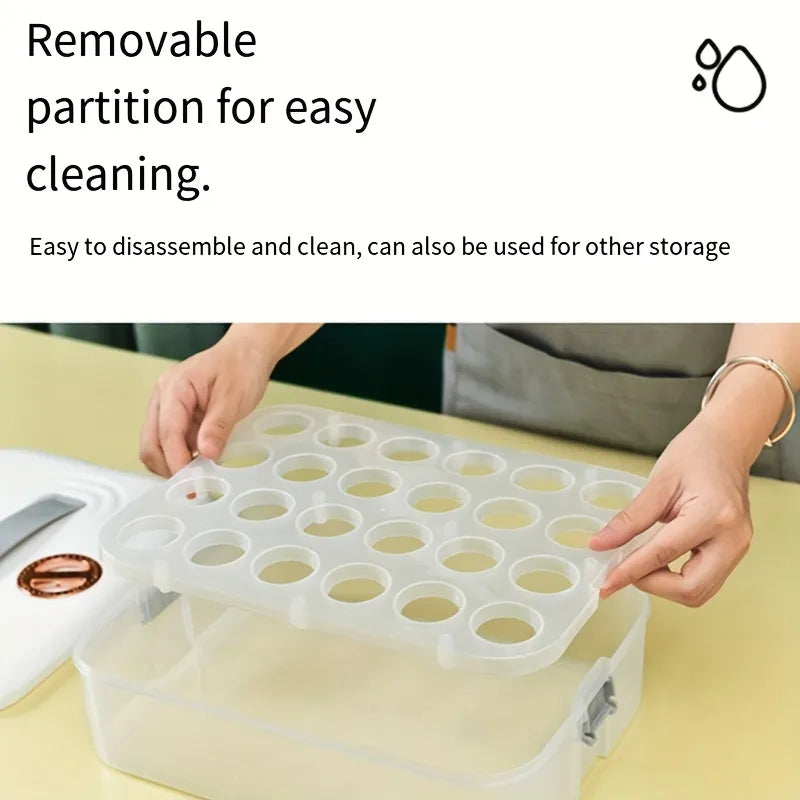 🥚 Portable Egg Storage Crisper – 24 Egg
