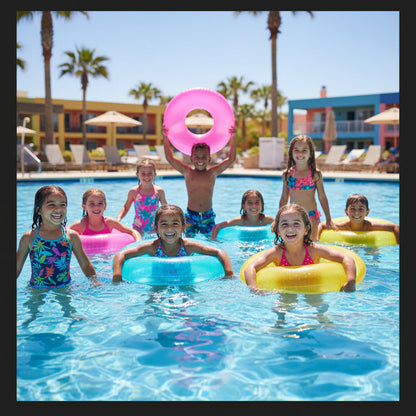 Intex Transparent Inflatable Pool Swim Tube (30-Inch) – Assorted Neon Colors