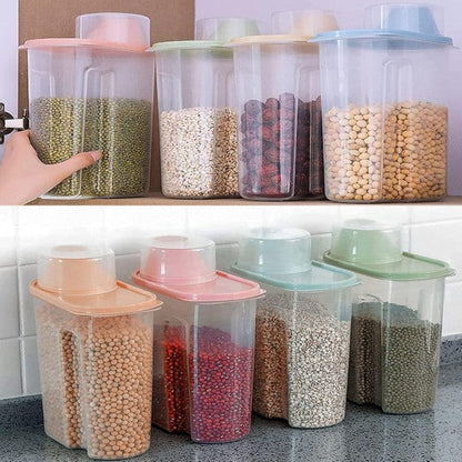 Airtight Cereal & Grain Storage Containers with Measuring Cup - My Store