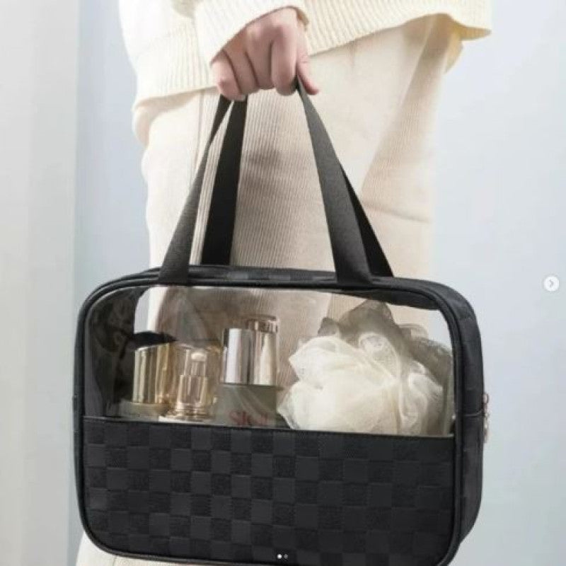 Transparent Cosmetic Travel Organizer Bag Set (3-Piece) - My Store