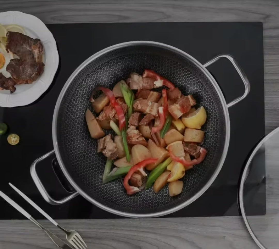 304 Stainless Steel Non-Stick Frying Pan / Soup Pot (24cm / 28cm)