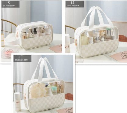 Transparent Cosmetic Travel Organizer Bag Set (3-Piece) - My Store